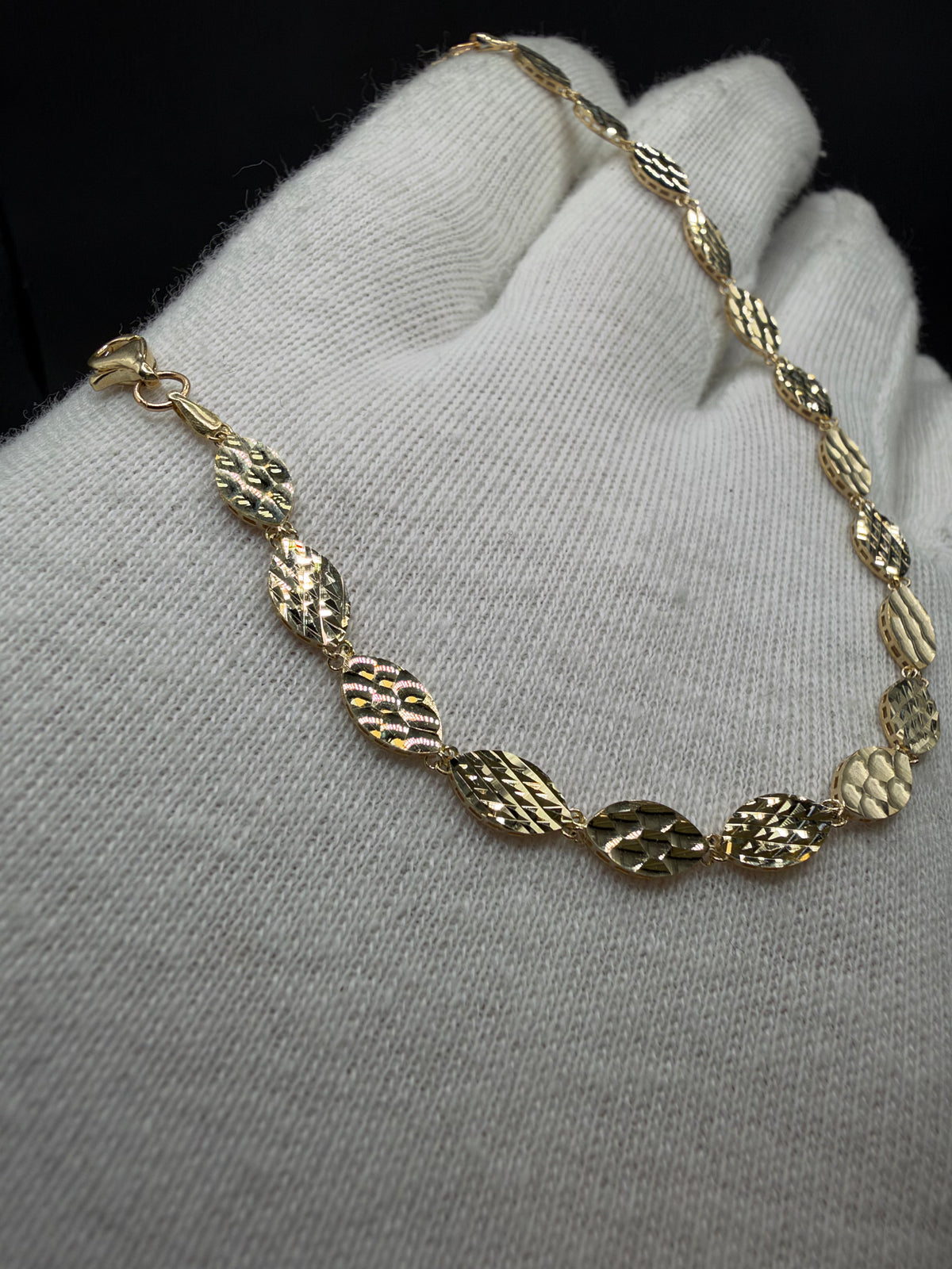 14K Gouden Armband met Diamond Cut Bewerking – 5 mm
