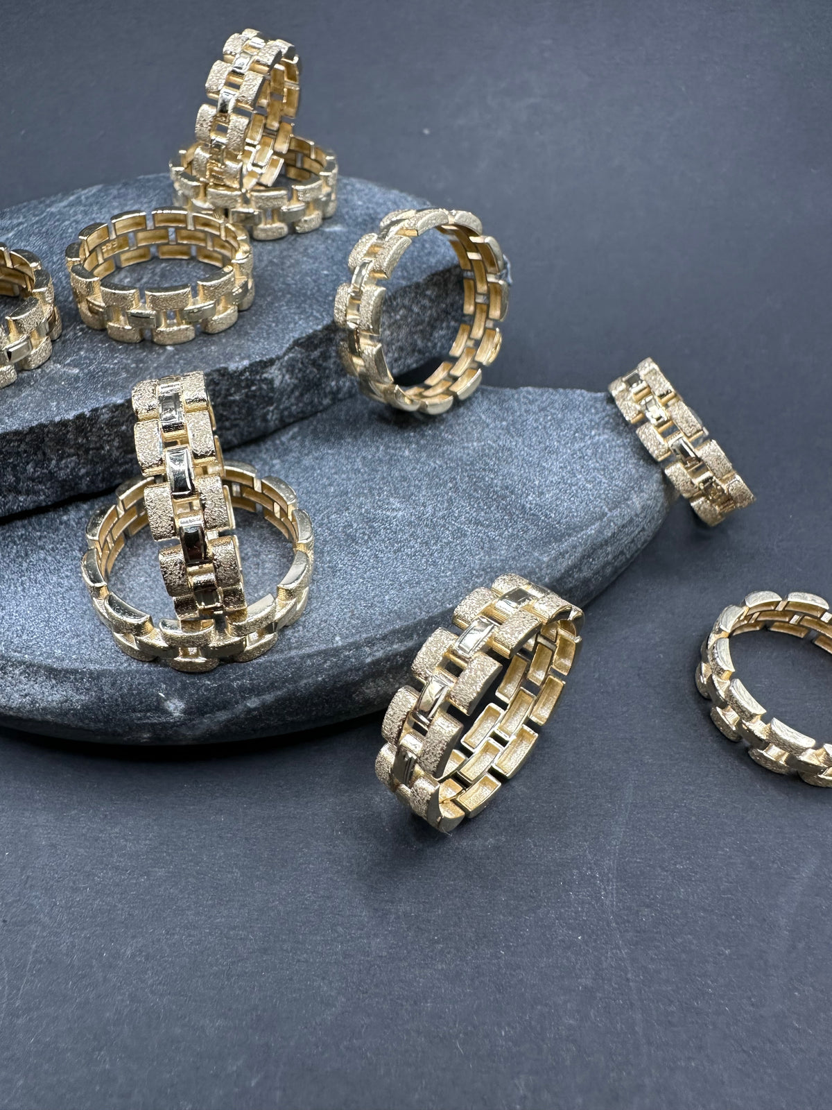 14K Gouden Rollie Schakelring