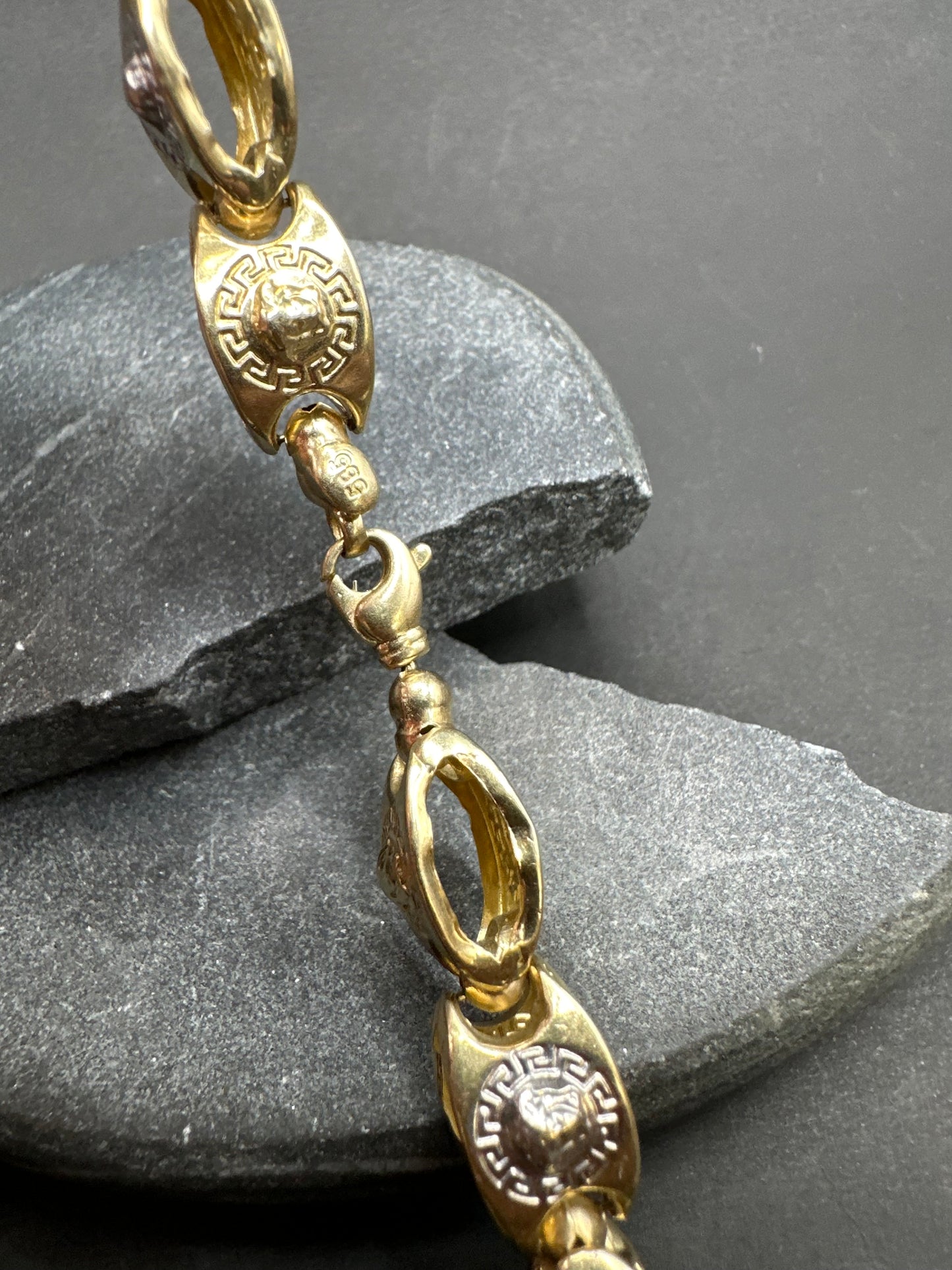 14K Gouden Medusa Ketting – 65 cm