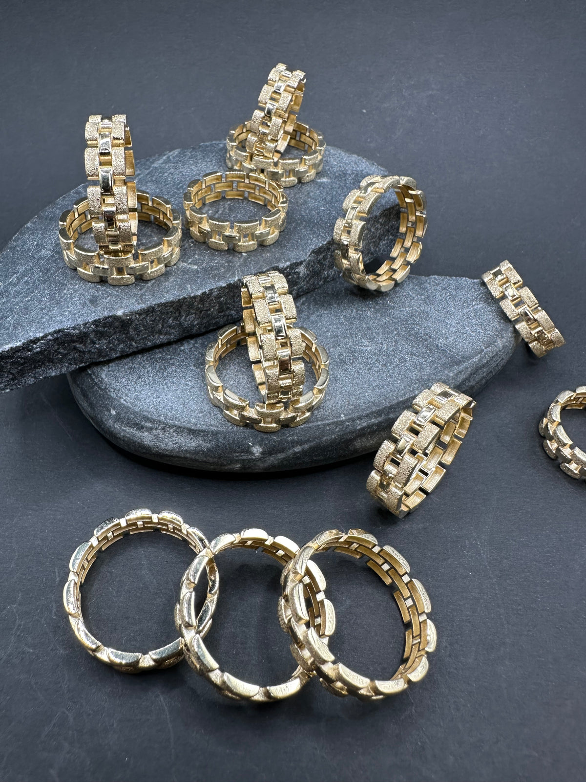 14K Gouden Rollie Schakelring