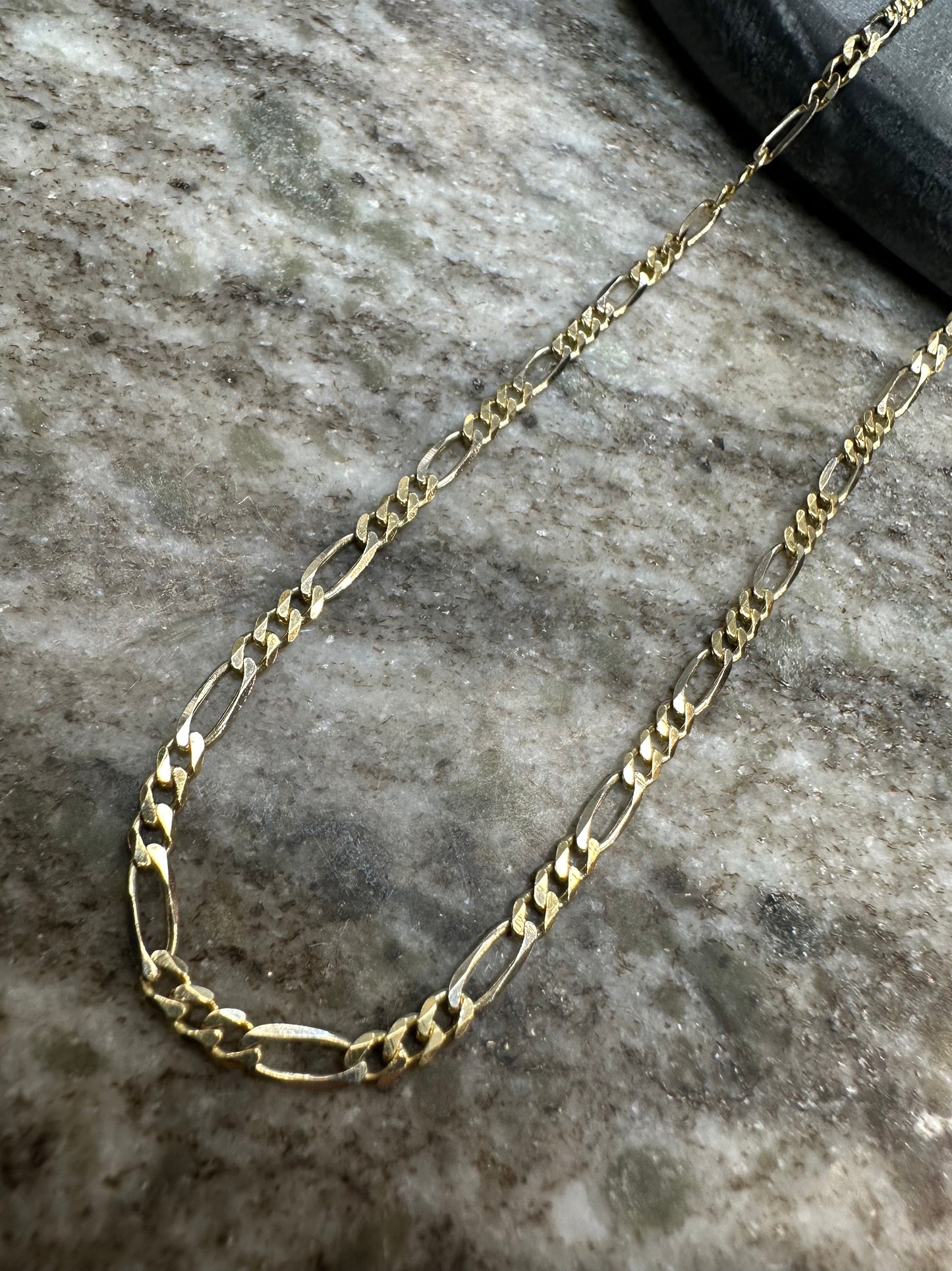 Prachtige 14K Gouden Figaro Ketting – 3,1 mm | 60 cm | Bicolor | Tijdloze Luxe