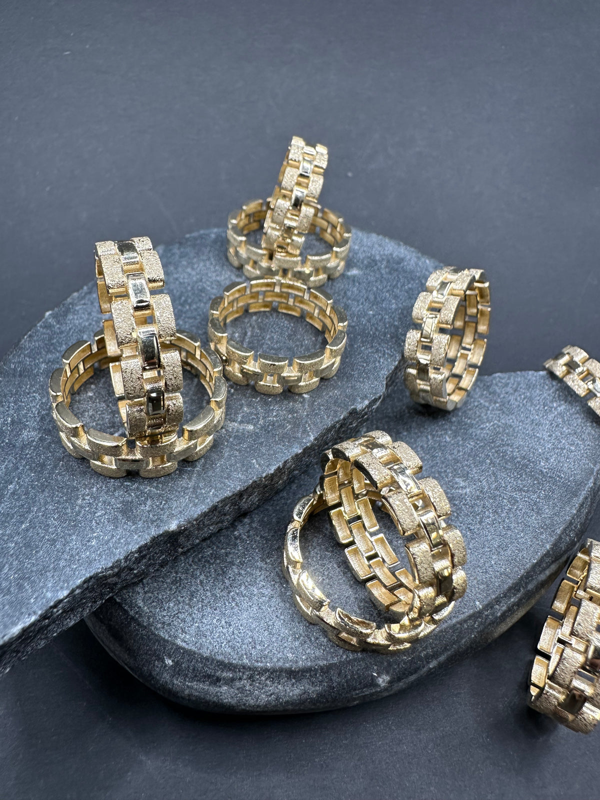 14K Gouden Rollie Schakelring