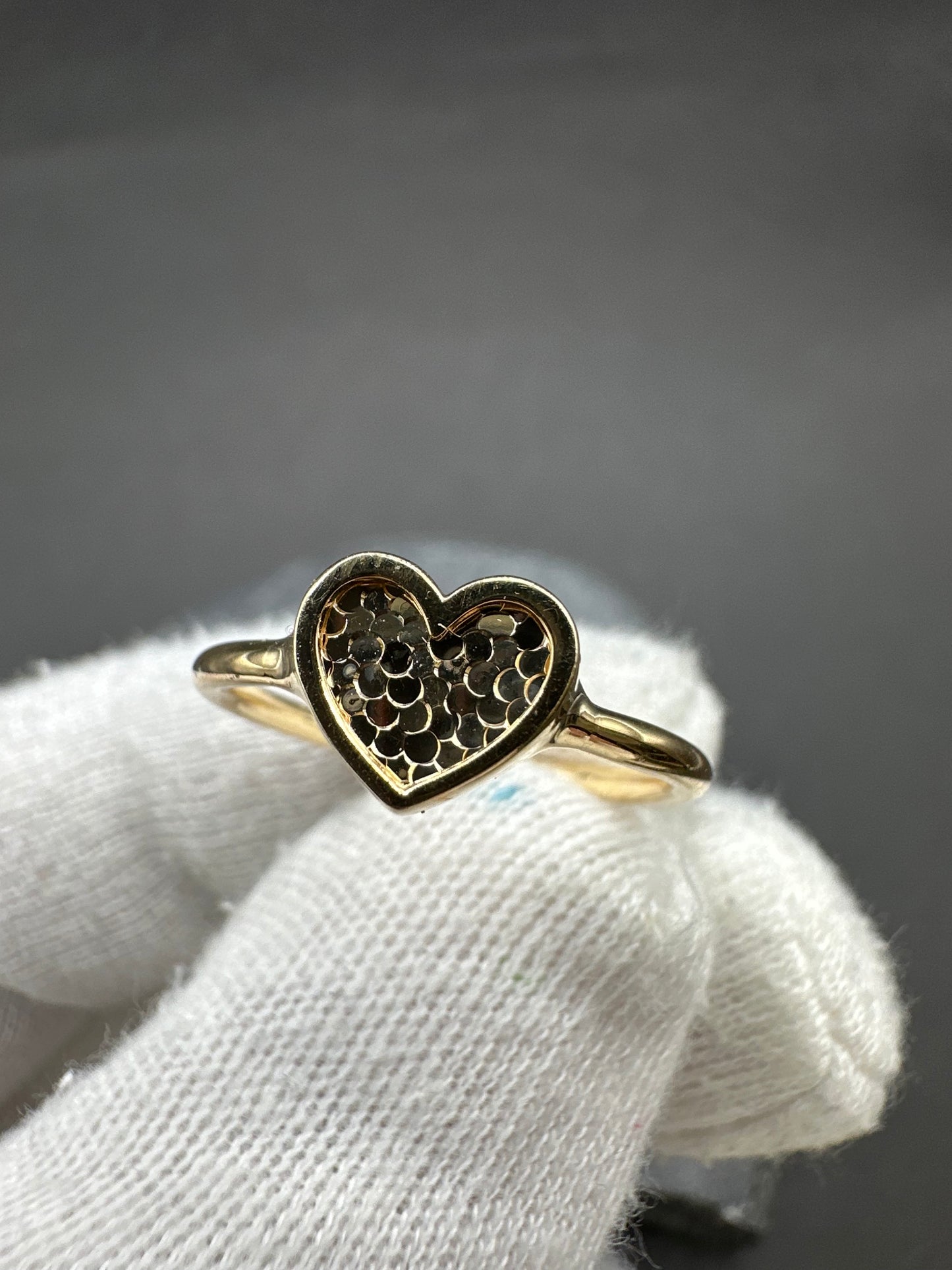 14K Gouden Hartring – Maat 17,5