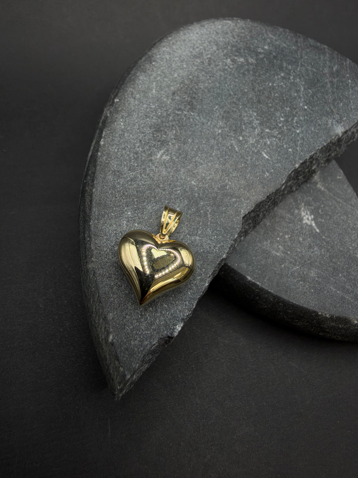 14K Gouden Hart Hanger – 14 mm