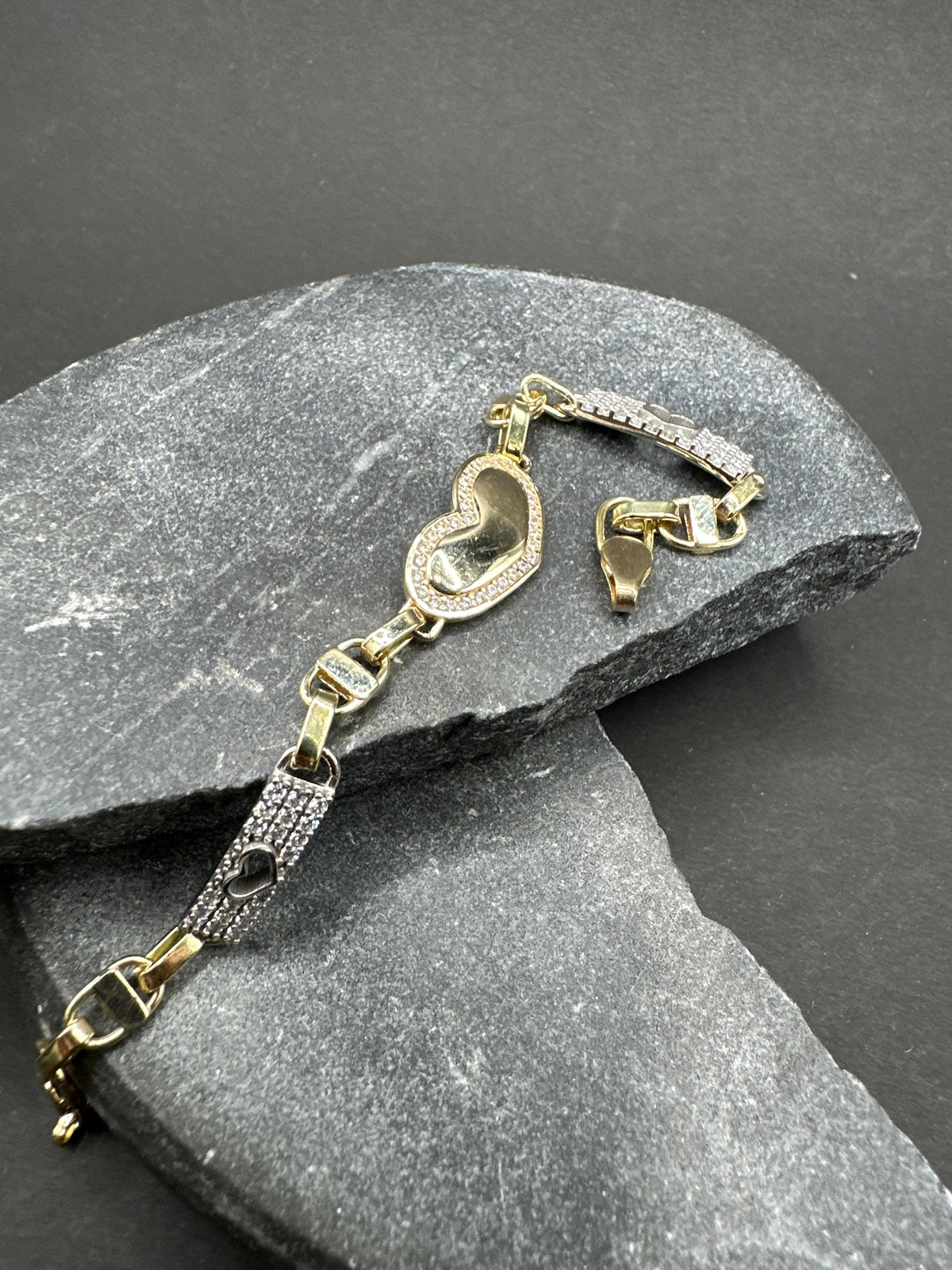14K Gouden Kingsly Armband met Hart – 14 cm | 4,1 mm