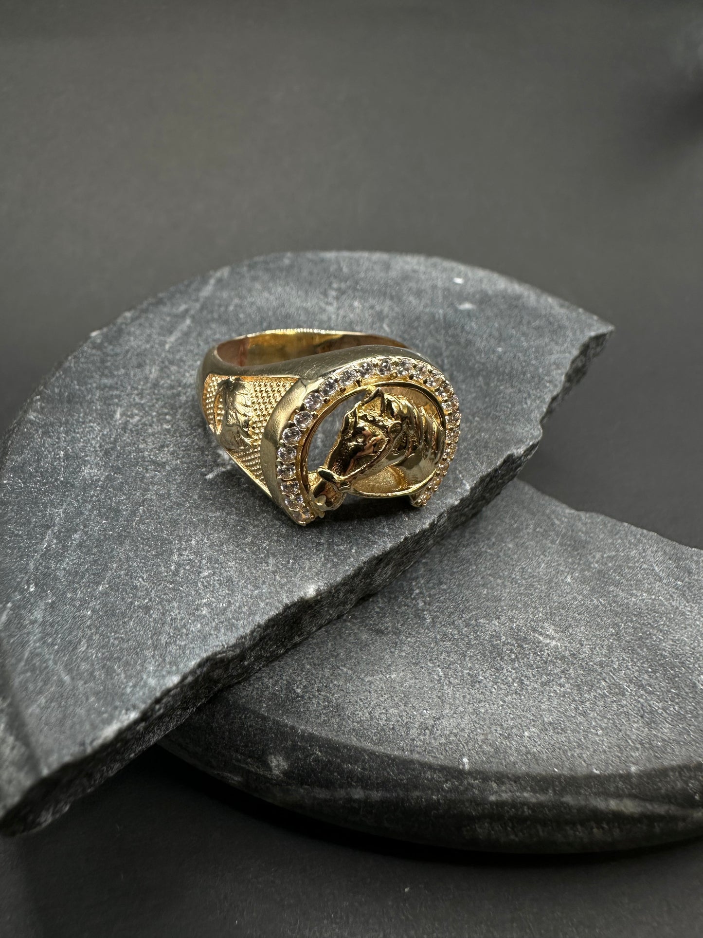 14k Gouden Paardenkop Ring ✨
