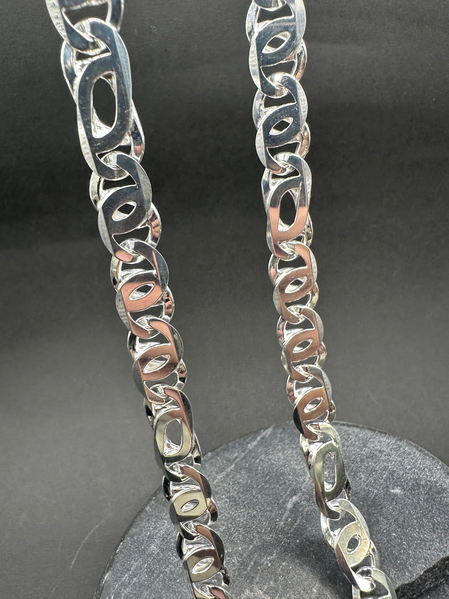 925 Zilveren Massieve Valkenoog Ketting – 70 cm