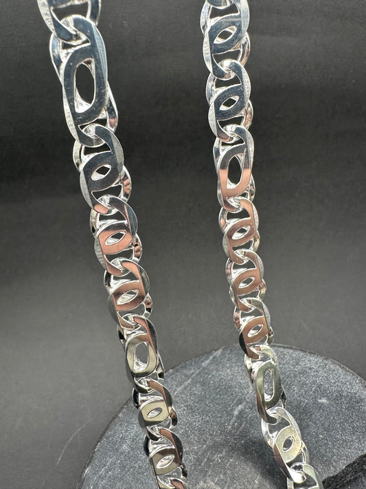 925 Zilveren Massieve Valkenoog Ketting – 70 cm