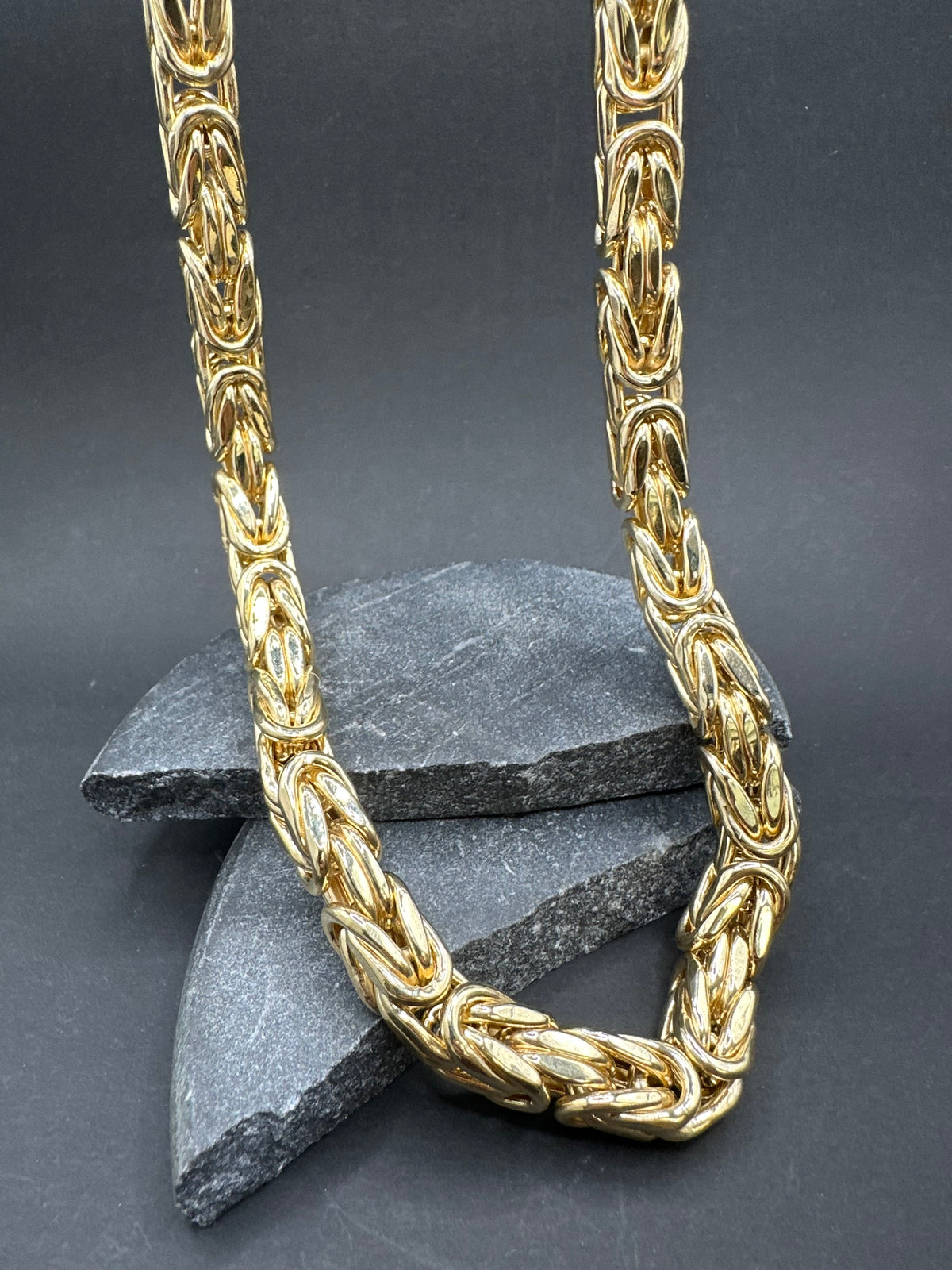 14K Gouden BOMBASTIC Koningsketting – 10 mm – 70 cm