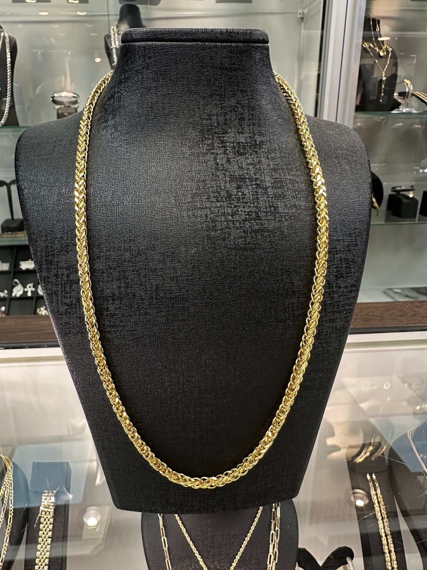 21K Gouden Vossenstaart Ketting – 60 cm – Dubai Collectie