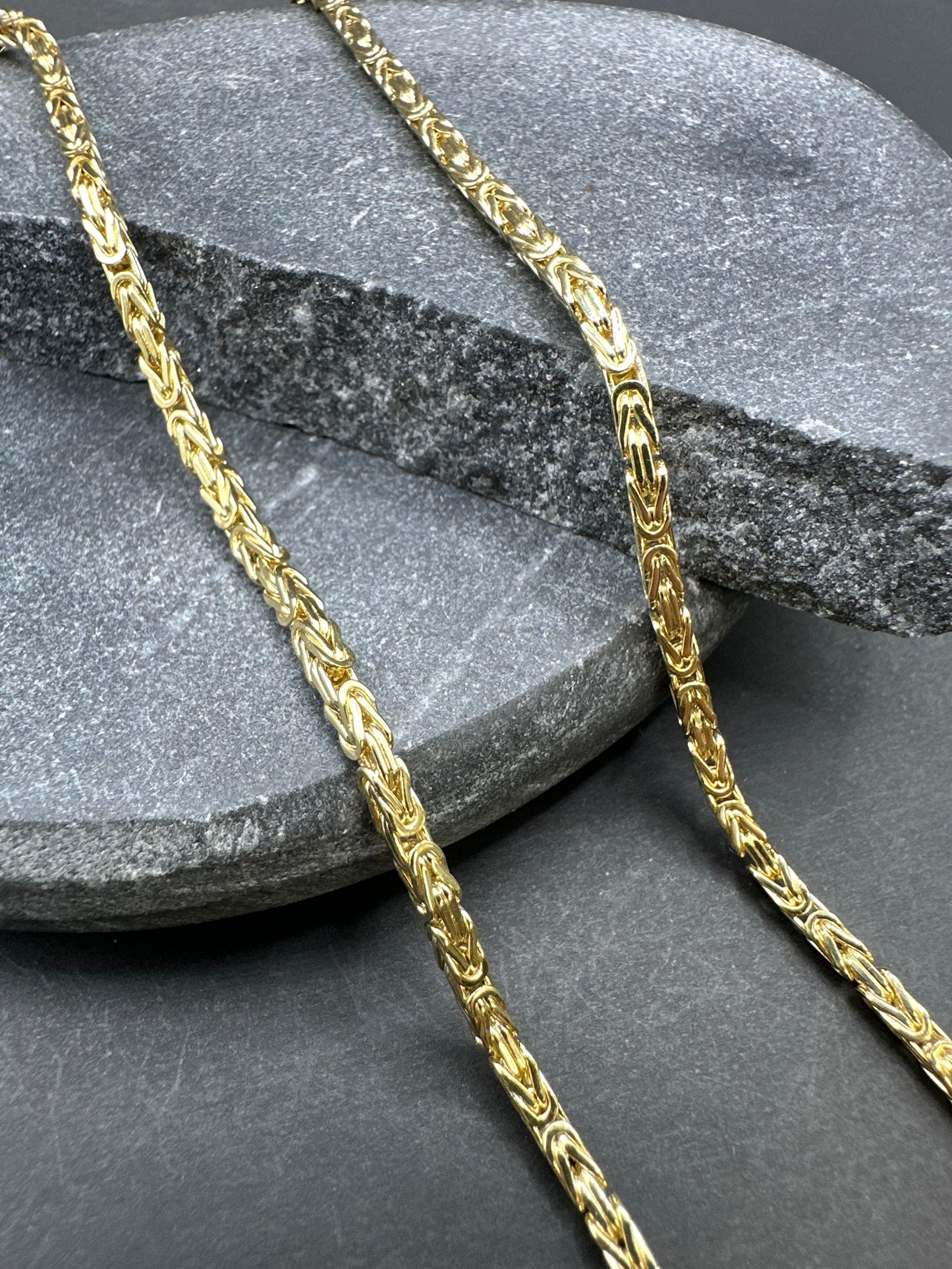 14K Gouden Massieve Koningsketting – 2,2 mm – 70 cm