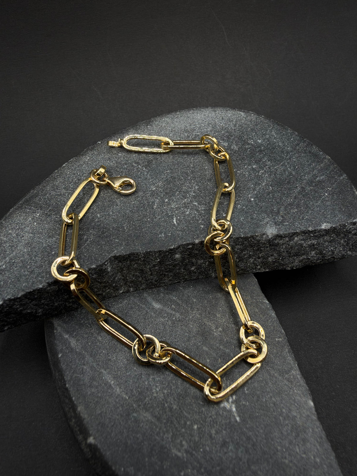 14K Gouden Schakelarmband – 19 cm – 5 mm