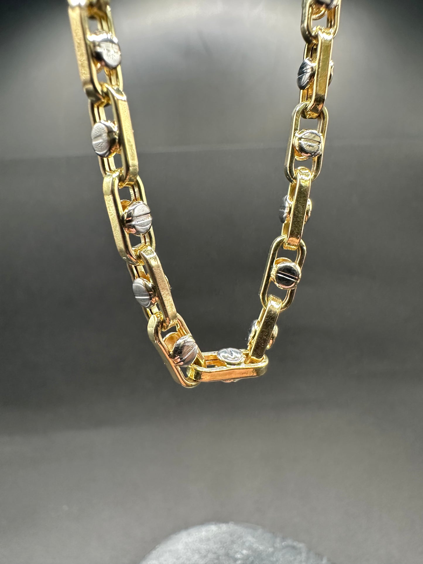 14K Gouden Bicolor Monte Carlo Ketting – 65 cm