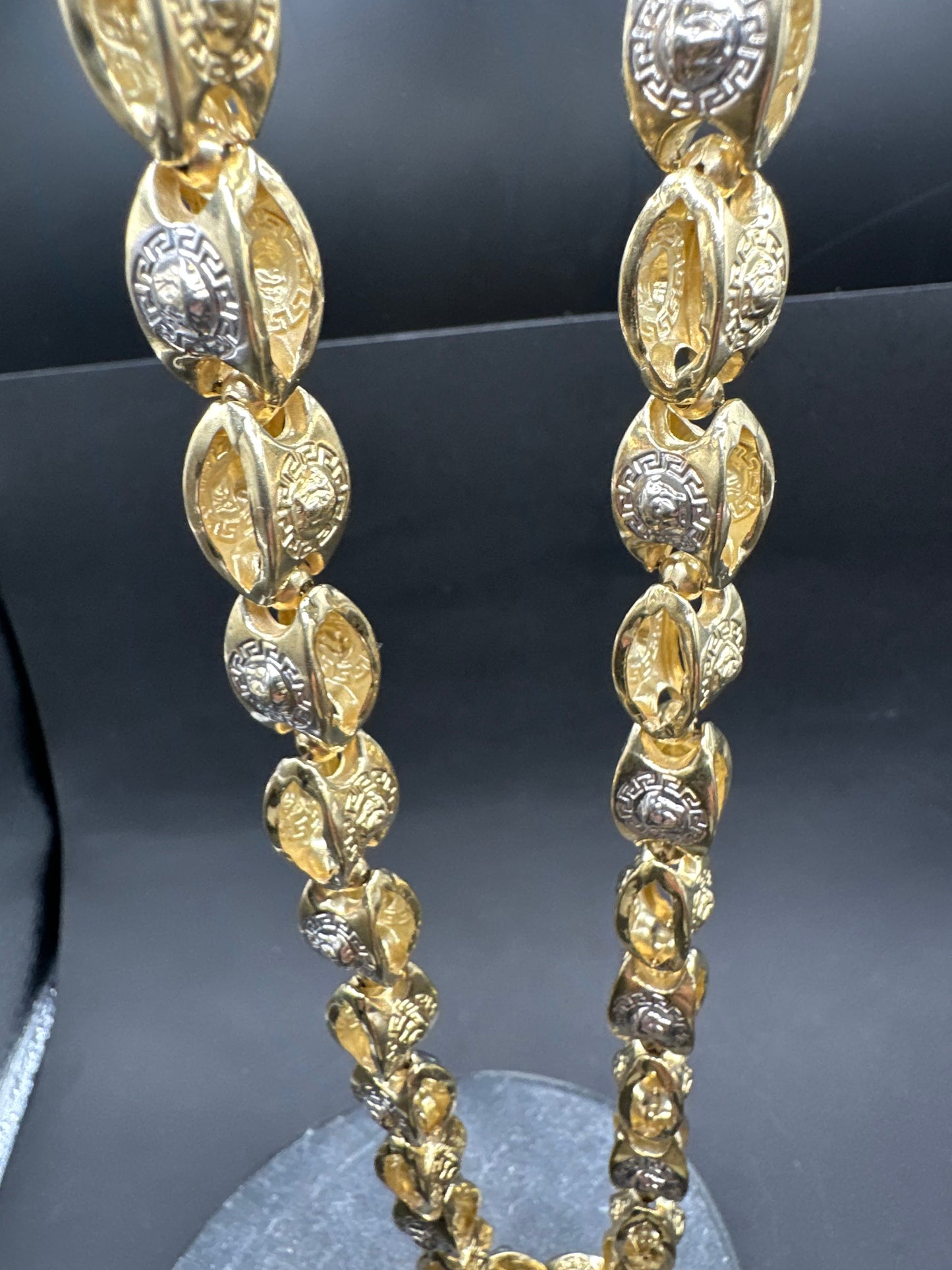 14K Gouden Medusa Ketting – 65 cm