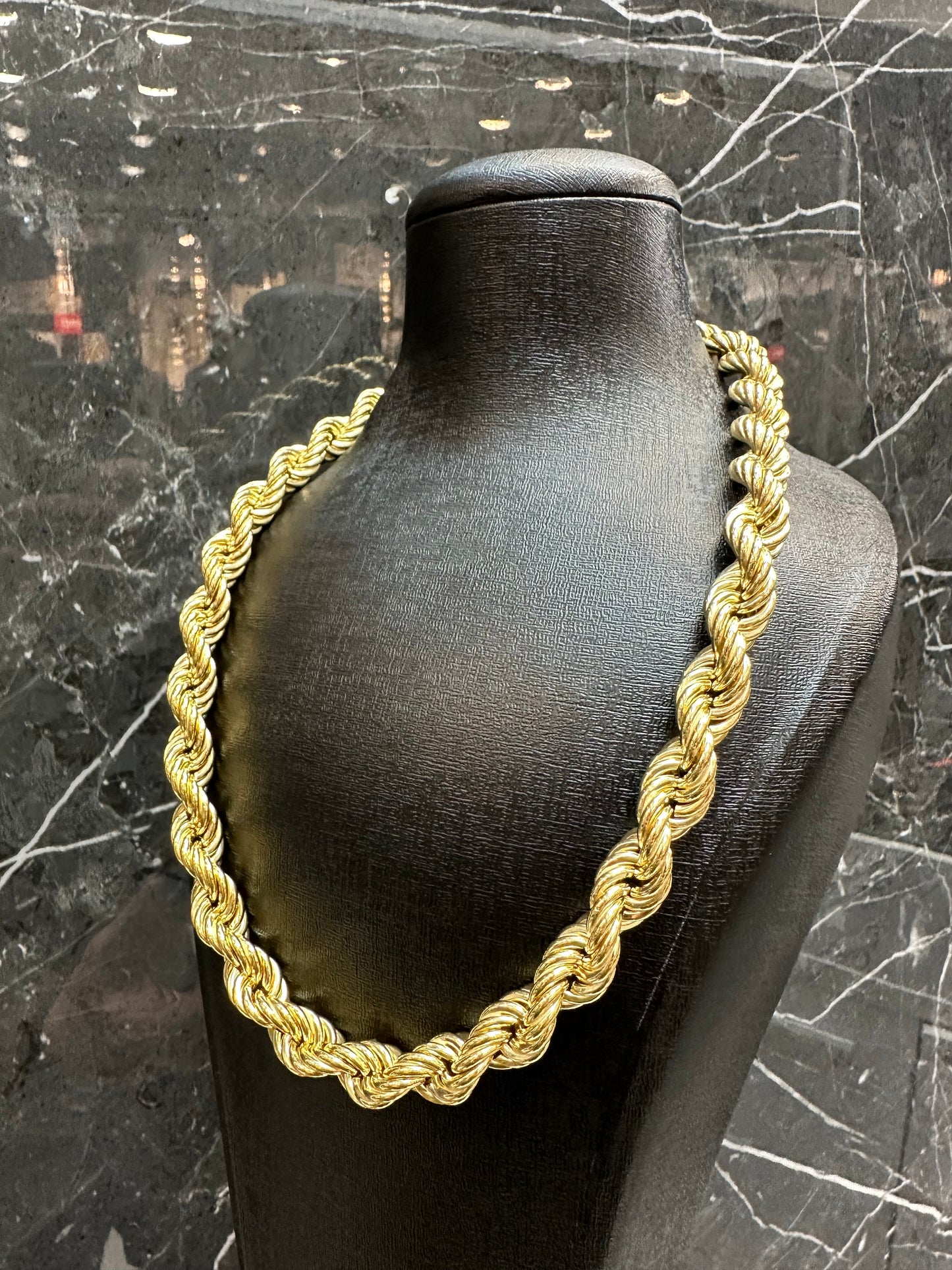 18K Gouden Rope Collier – 52 cm