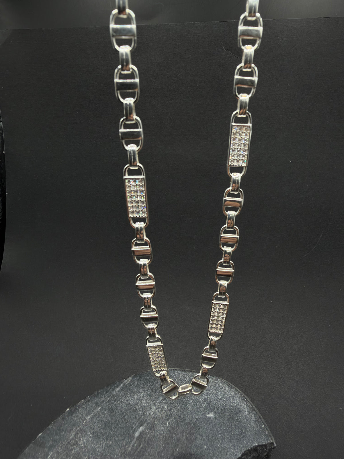 925 Zilveren Phlat Magnum Ketting – 5,5 mm – 72 cm