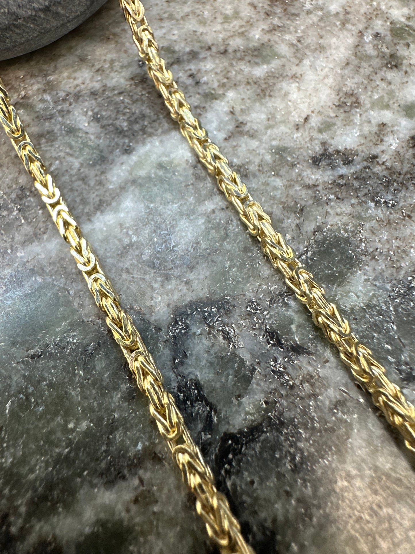 Prachtige 14K Gouden Byzantijnse Koningsketting | 2,5 mm | Elegant & Sterk