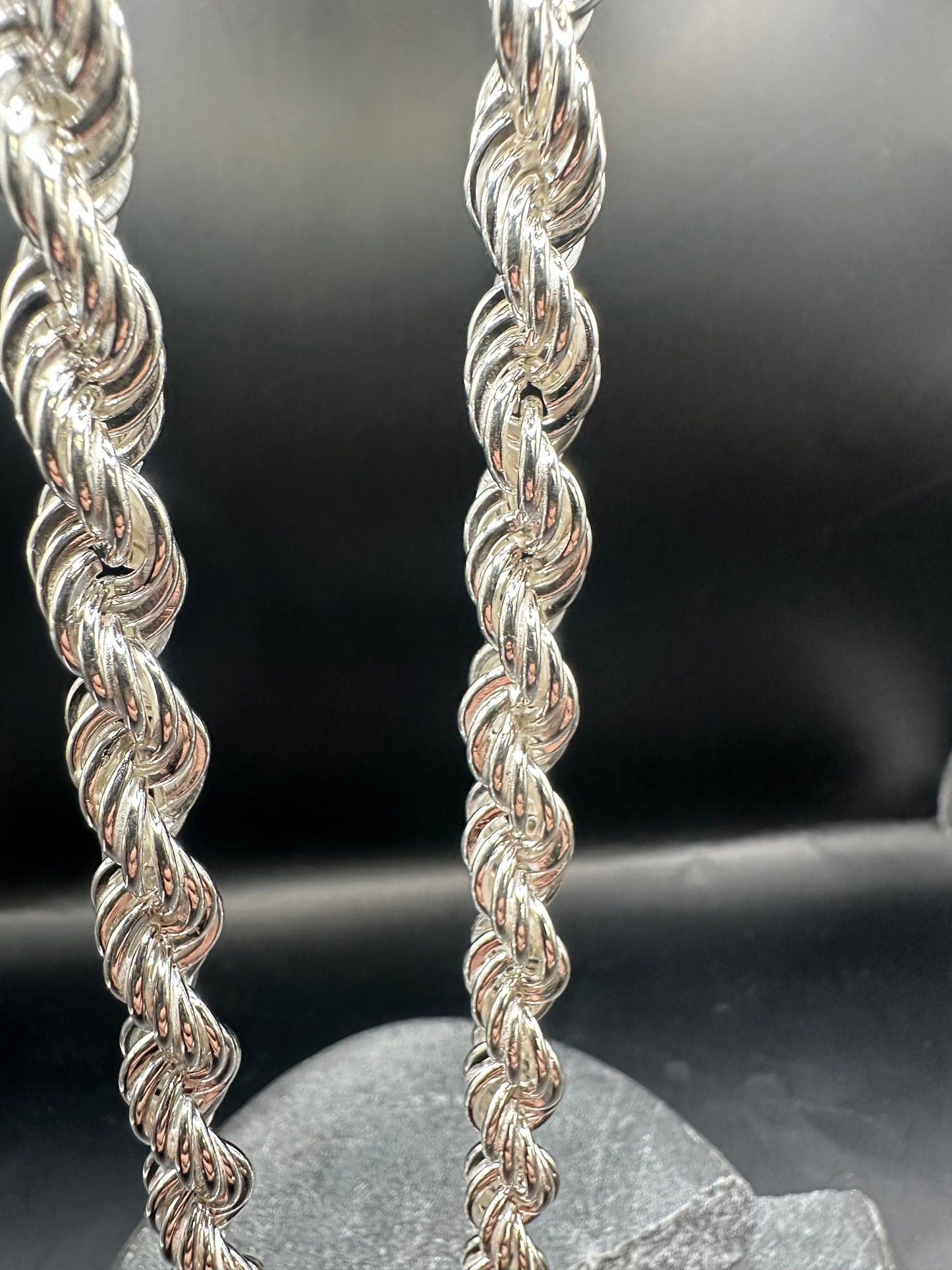 925 Zilveren Rope Chain – 8 mm – 70 cm