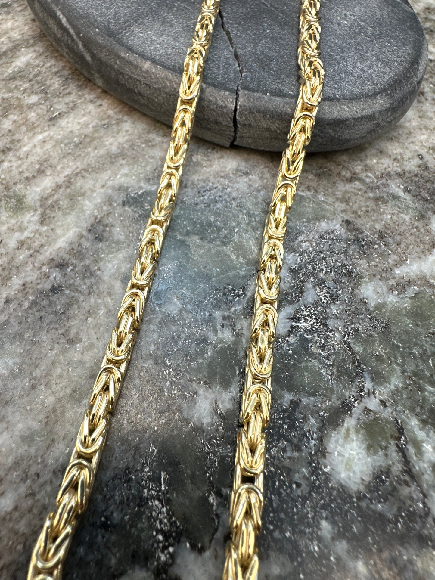 Prachtige 14K Gouden Koningsketting – 55 cm | 4 mm | Luxe & Krachtig