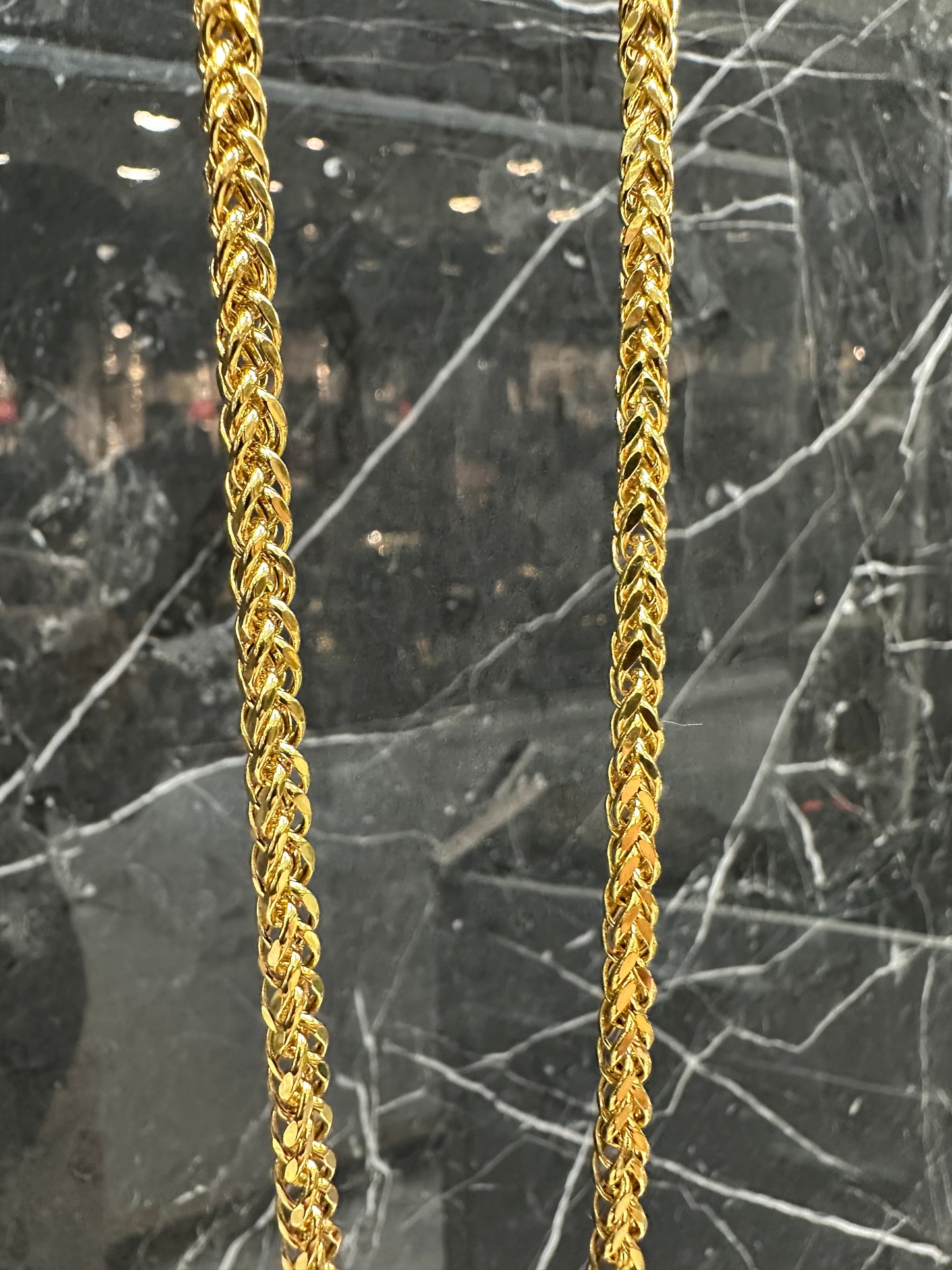 21K Gouden Vossenstaart Ketting – 60 cm – Dubai Collectie