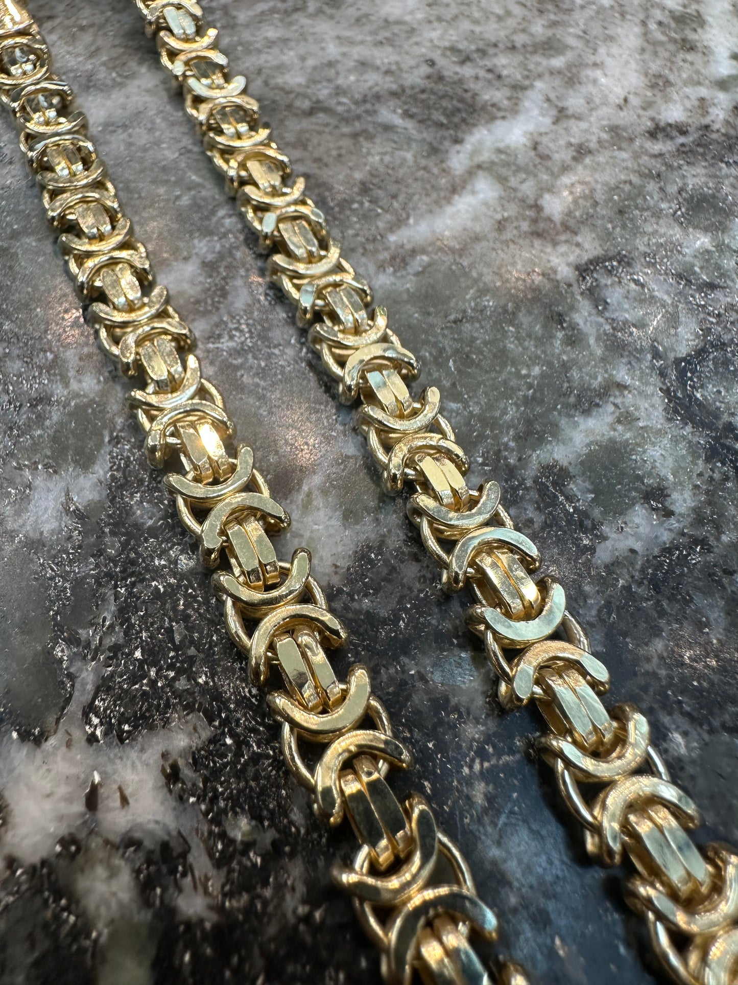Prachtige 14K Gouden Platte Koningsketting – 70 cm | 7 mm | Stoer & Luxe