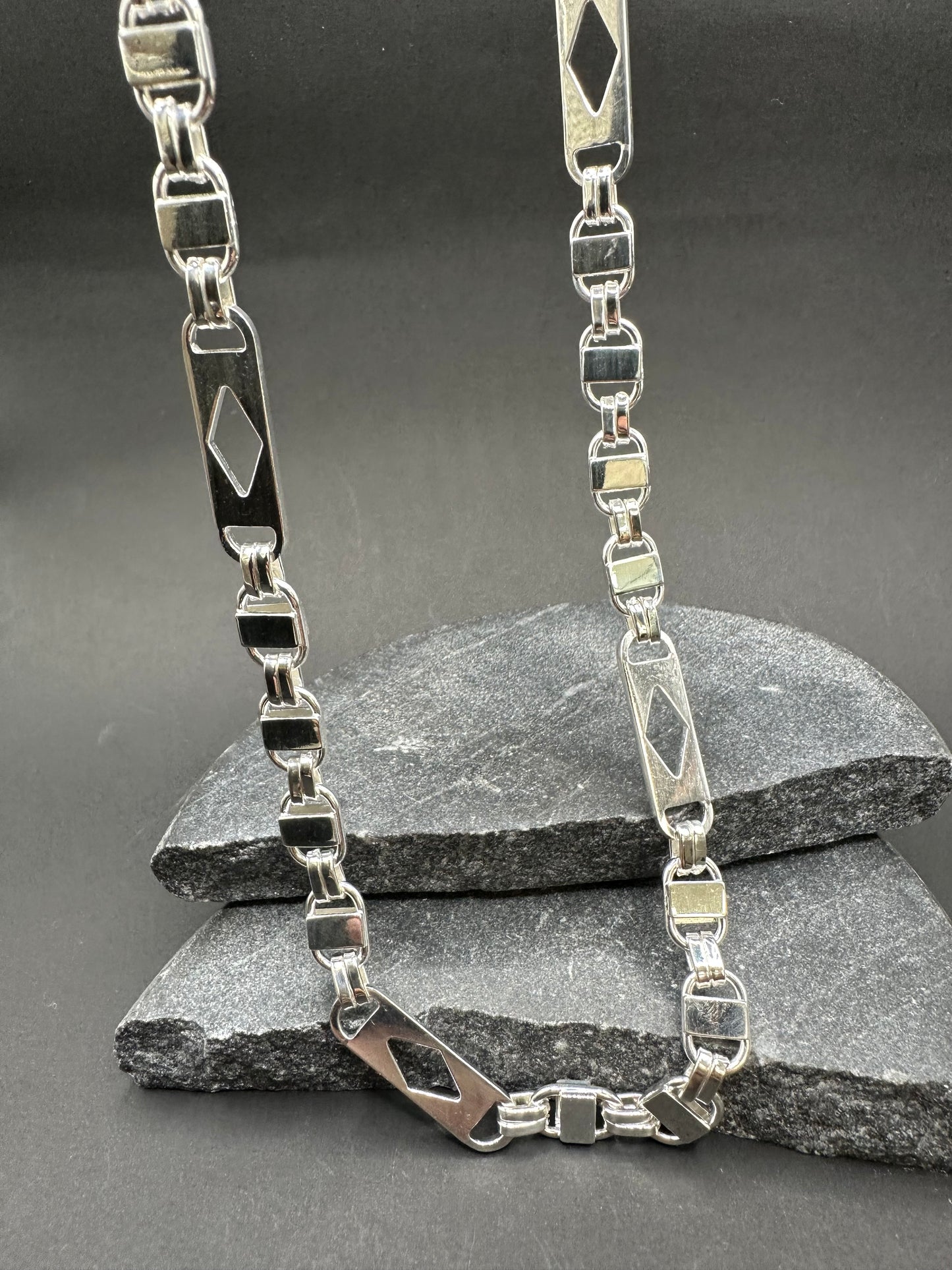 925 Zilveren Ruit Kingsly Ketting – 68 cm