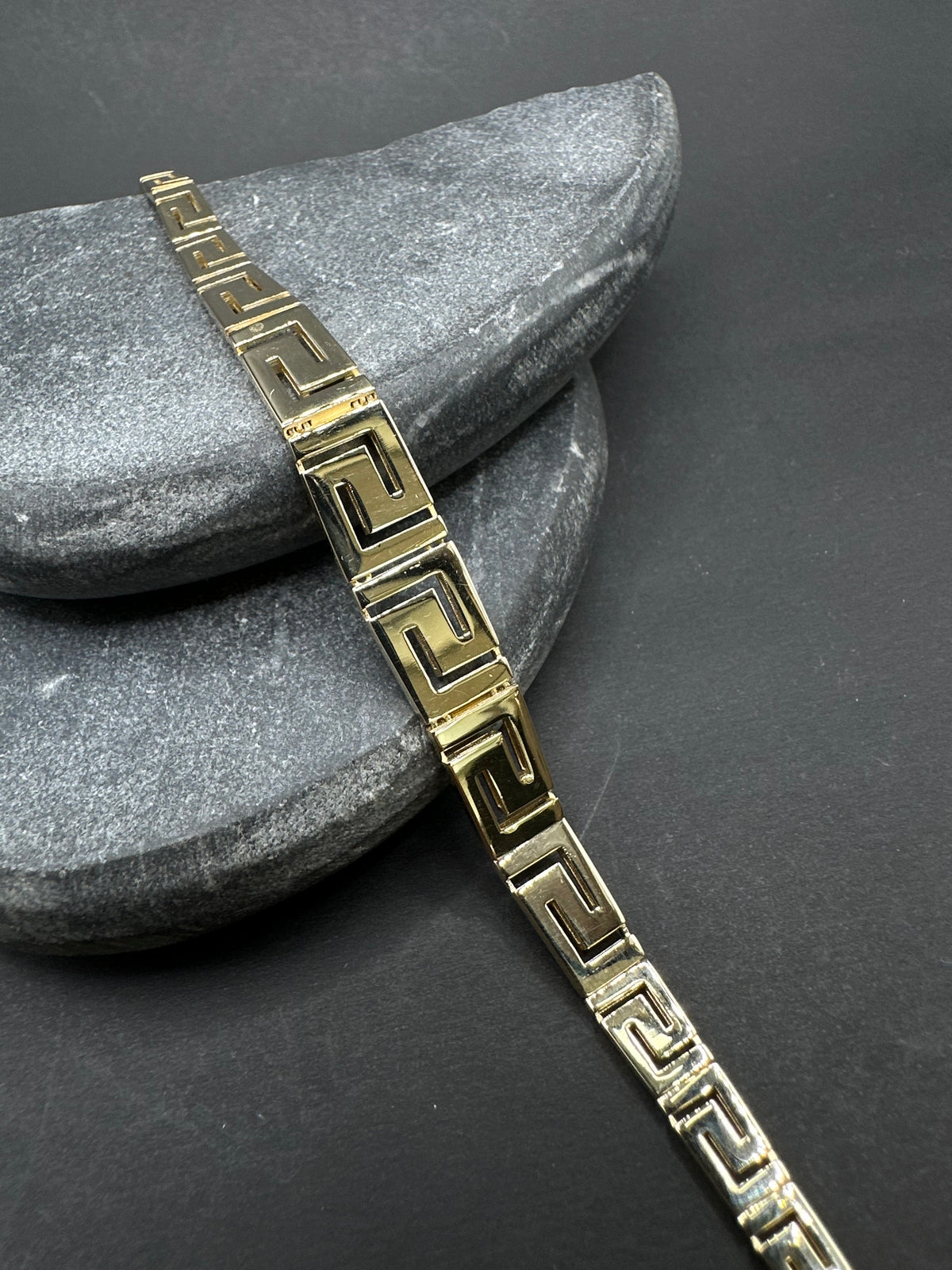 14K Gouden Meandros Armband Unisex – 20 cm