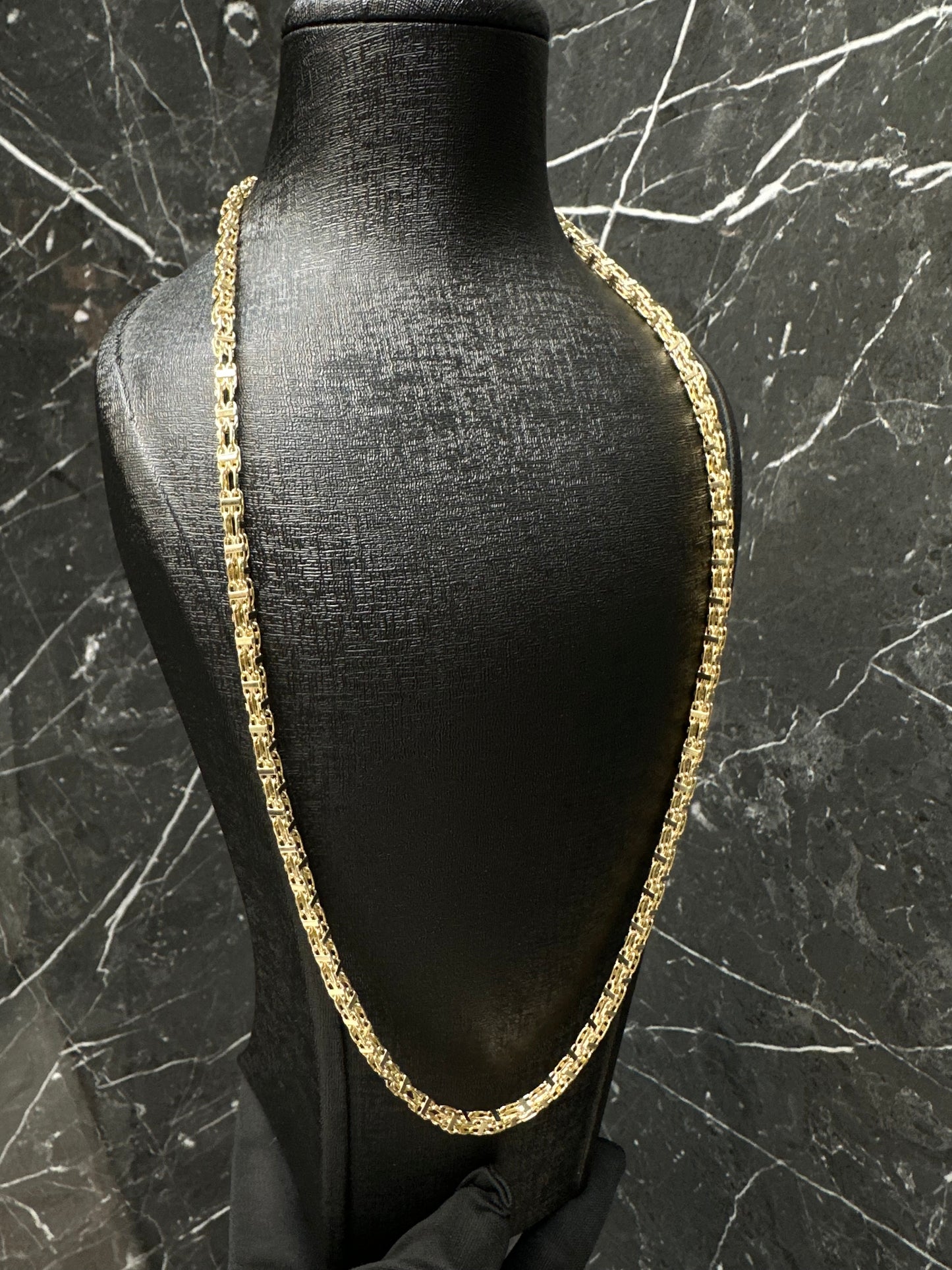 Prachtige 14K Gouden Bicolor Magnum Ketting – 70 cm | 4 mm | Stevig Draaislot & Comfortabele Pasvorm