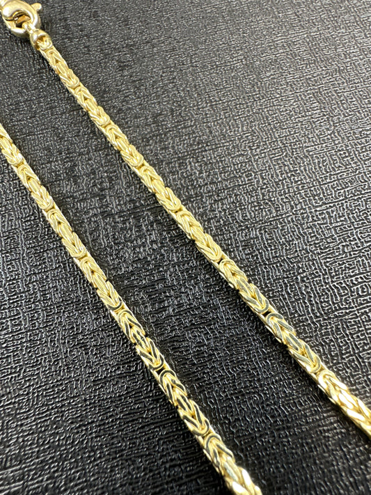 Prachtige 14K Gouden Koningsketting – 65 cm | 2,6 mm | Byzantijnse Stijl & Luxe