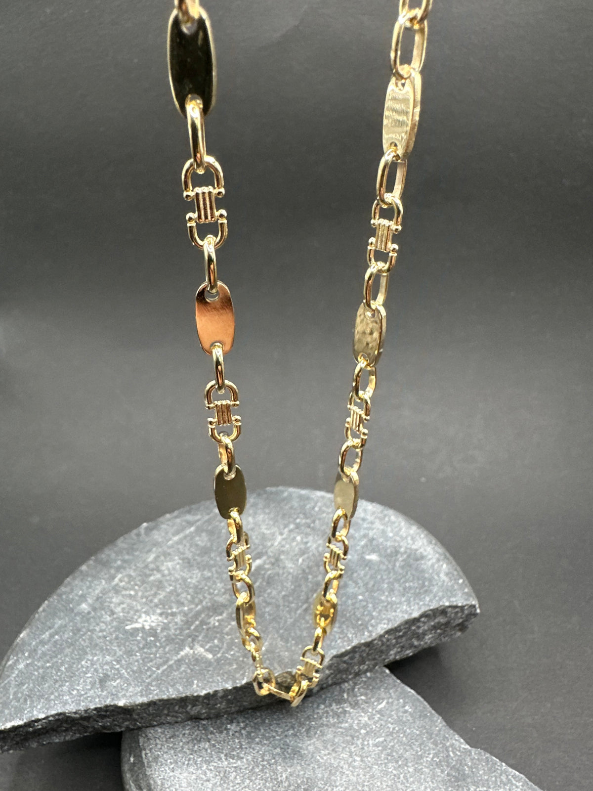 14K Gouden Platte Massieve Ketting – 60 cm | 4,5 mm