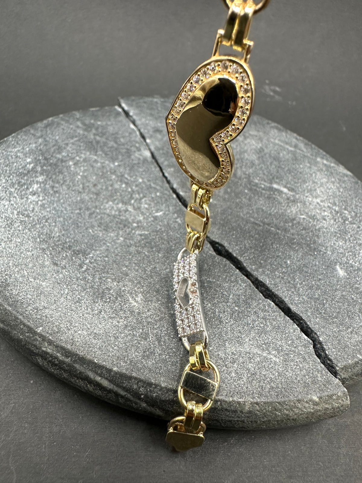 14K Gouden Armband met Zirkonia – 15 cm | 5,4 mm