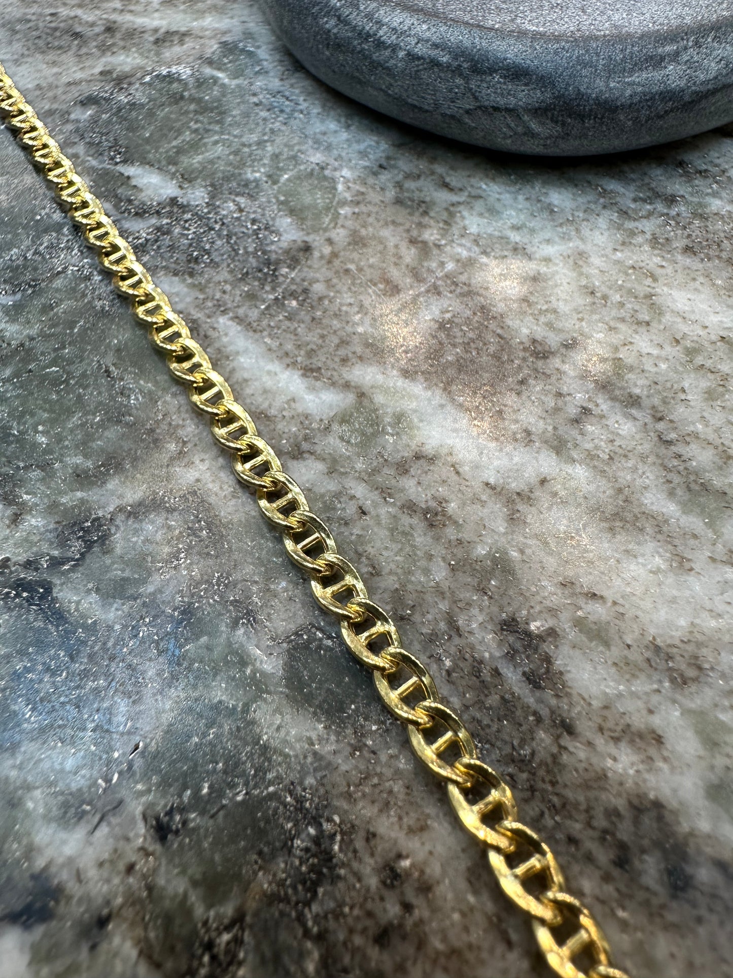Prachtige 14K Gouden Schakel Armband – 20 cm | 4 mm | Tijdloos & Elegant