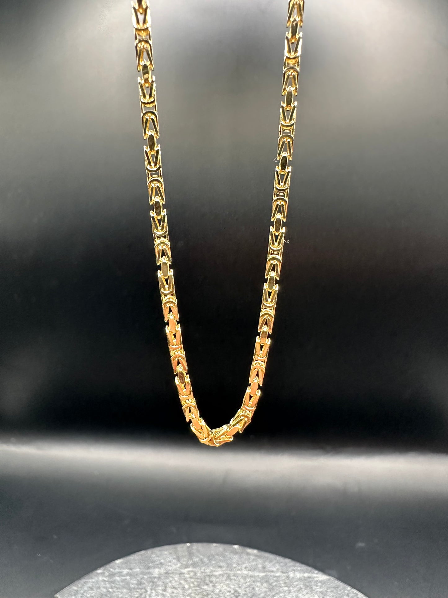 14K Gouden Massieve Elegante Koningsketting – 2,1 mm| Unisex