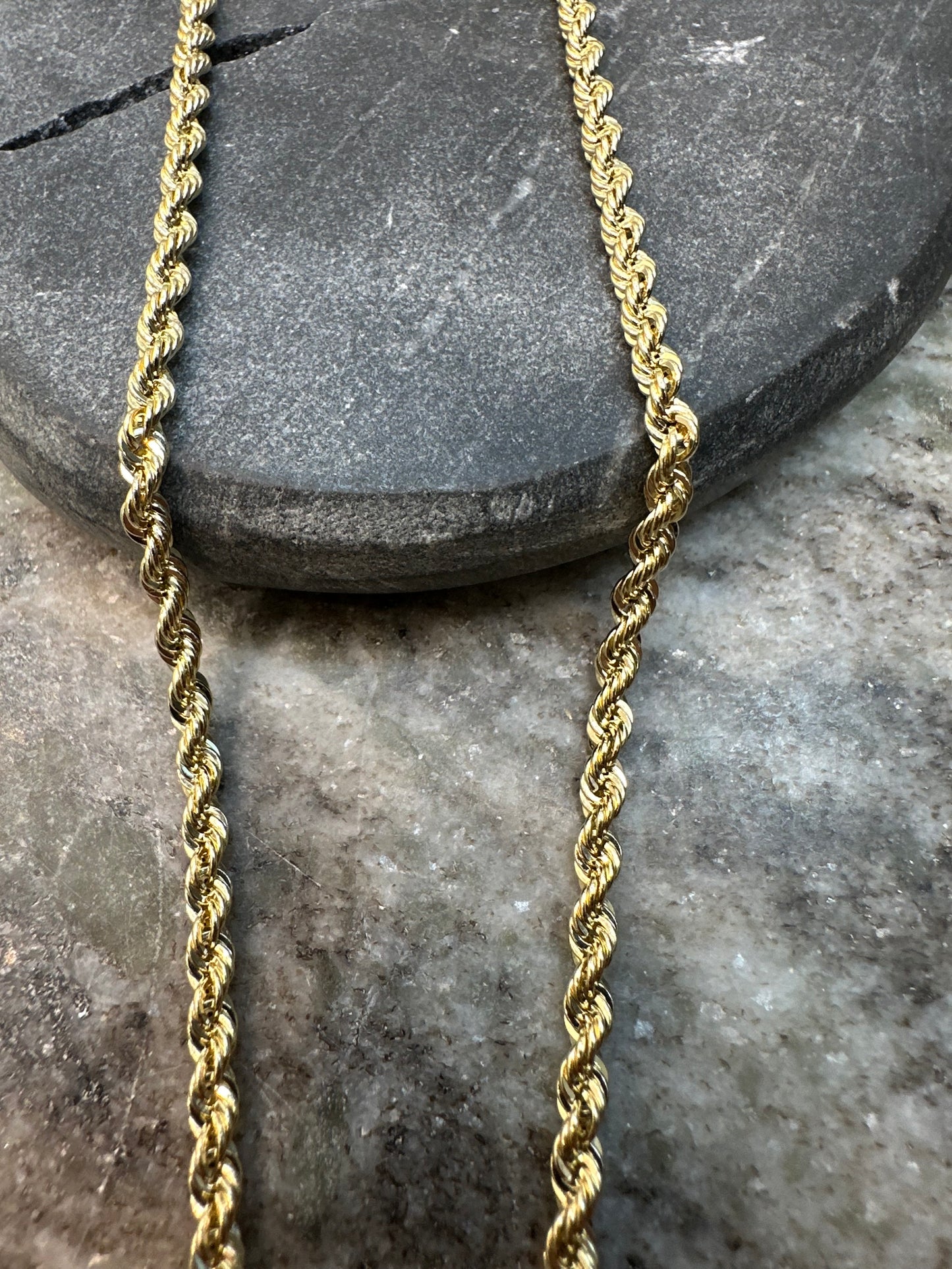 Prachtige 14K Gouden Rope Chain – 60 cm | 3,2 mm | Luxe & Tijdloos