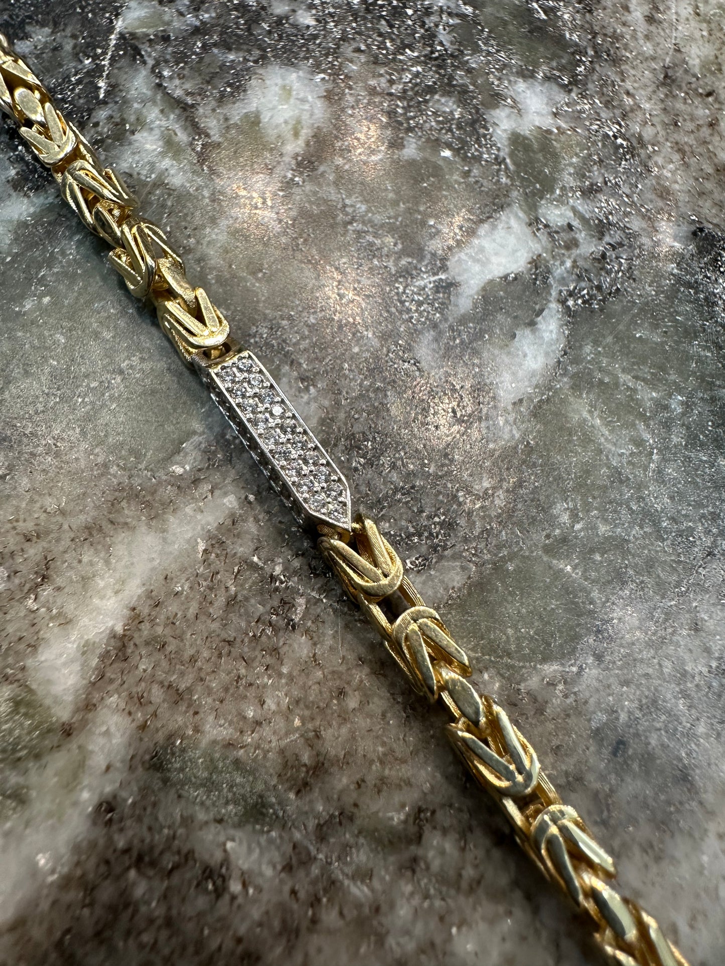14K Gouden Koningsarmband met Zirkonia – 20,5 cm | 3,2 mm | Luxe & Elegant