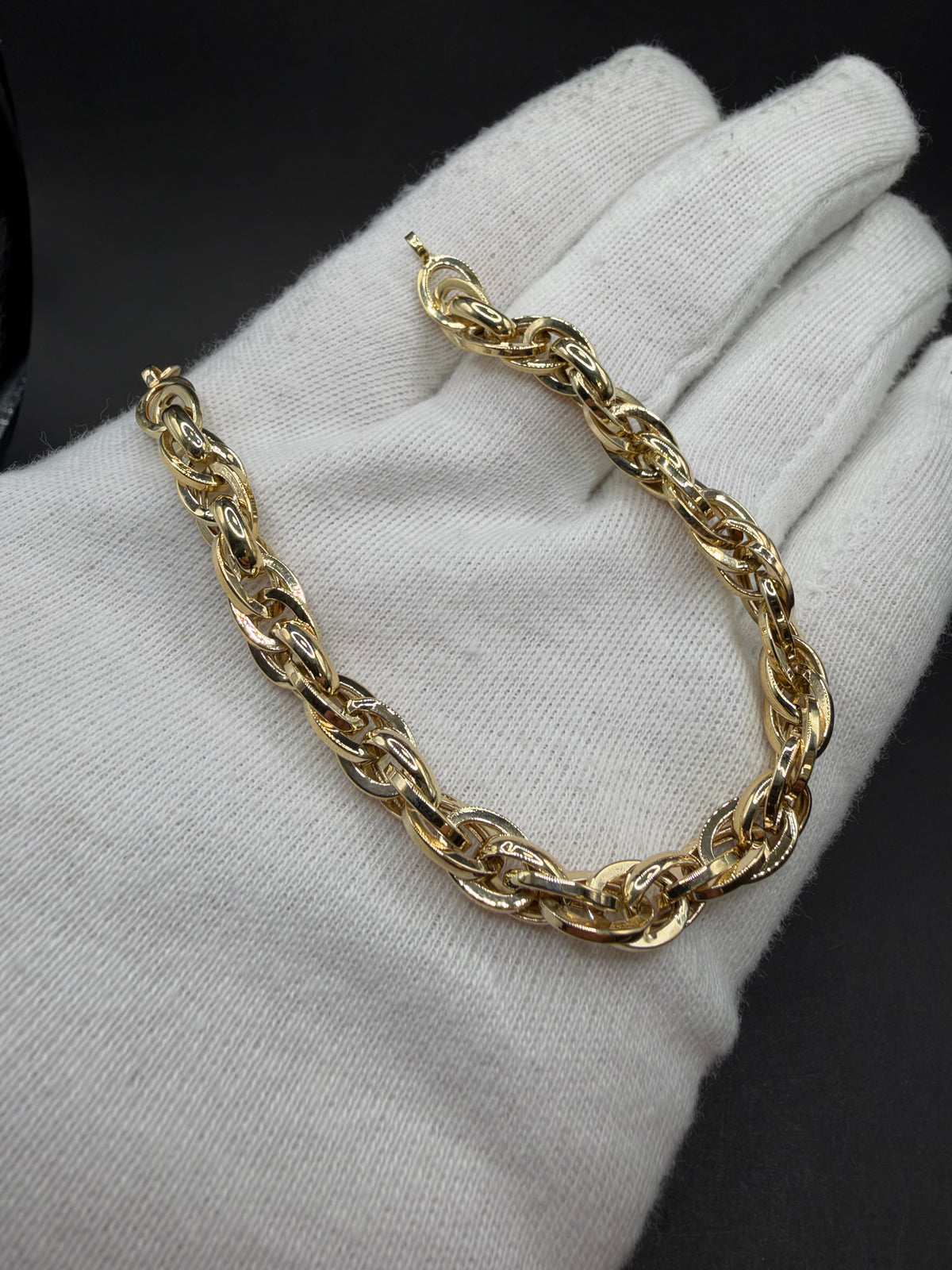 14K Gouden Singapore Armband – 19 cm – 6,5 mm