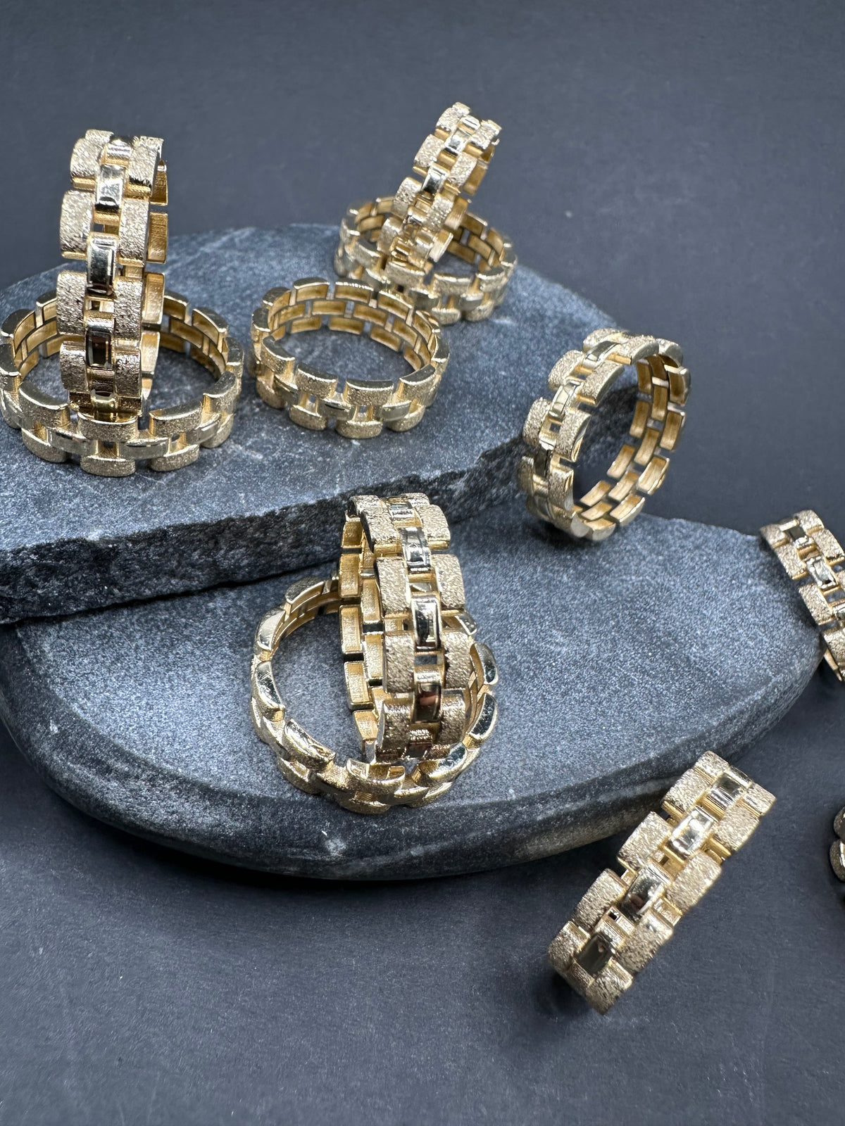 14K Gouden Rollie Schakelring