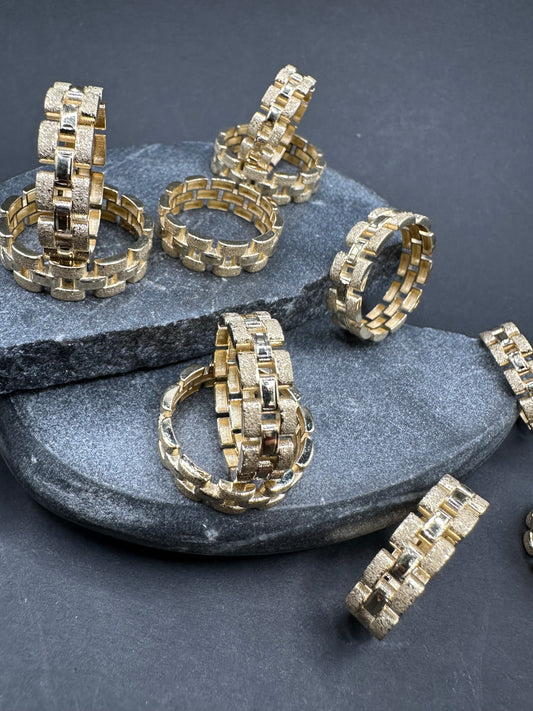 14K Gouden Rollie Schakelring