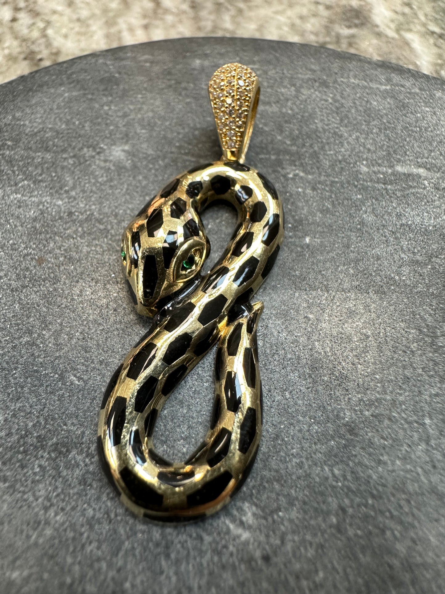 14K Gouden Slang Hanger – 50 mm