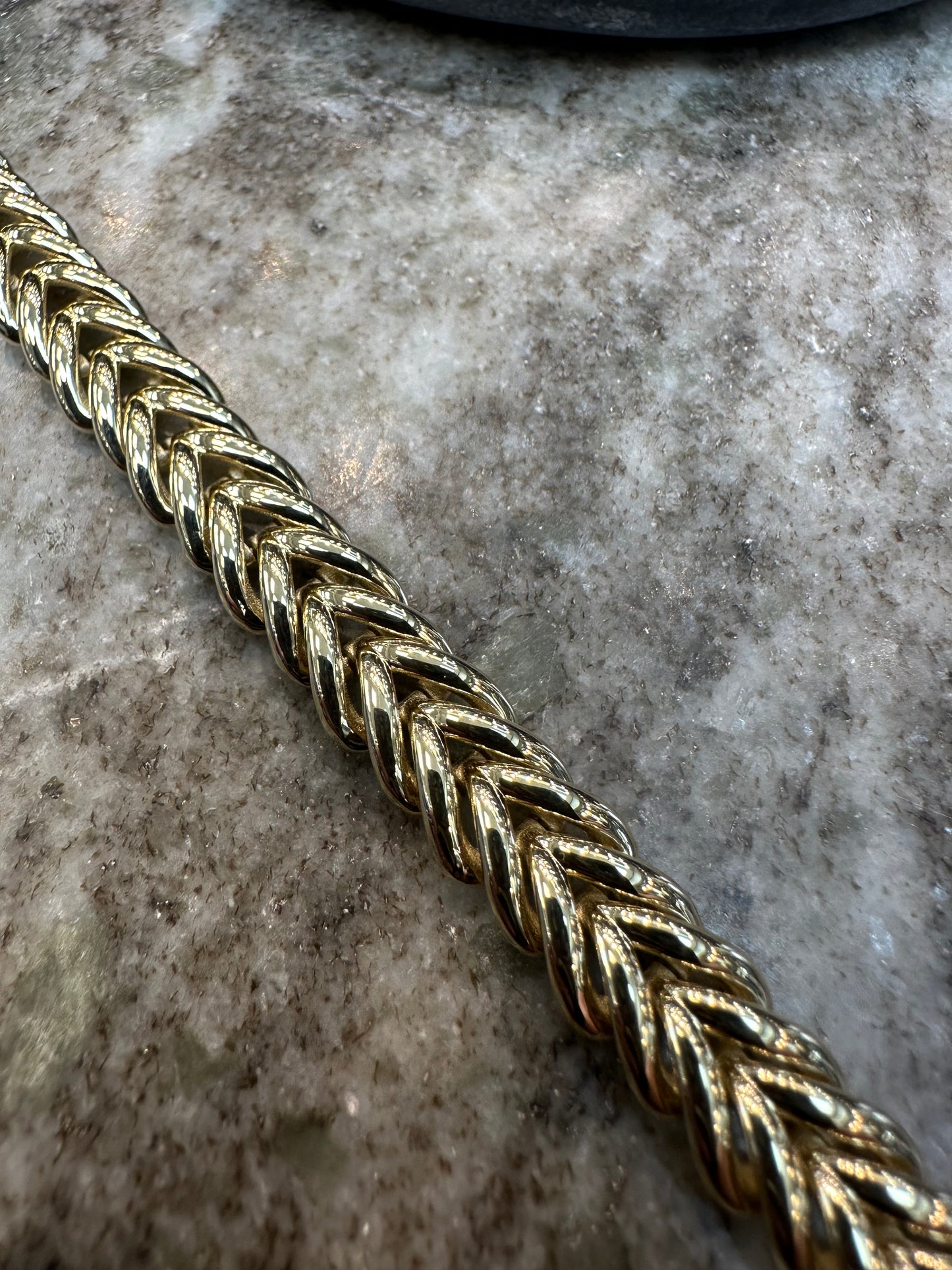 Prachtige 14K Gouden Gevlochten Armband – 20,5 cm | 8,7 mm | Elegant & Luxe