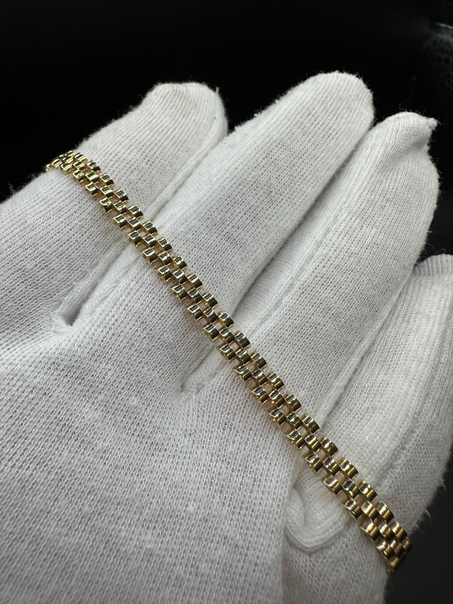 14K Gouden President Armband – 19,5 cm – 5,1 mm