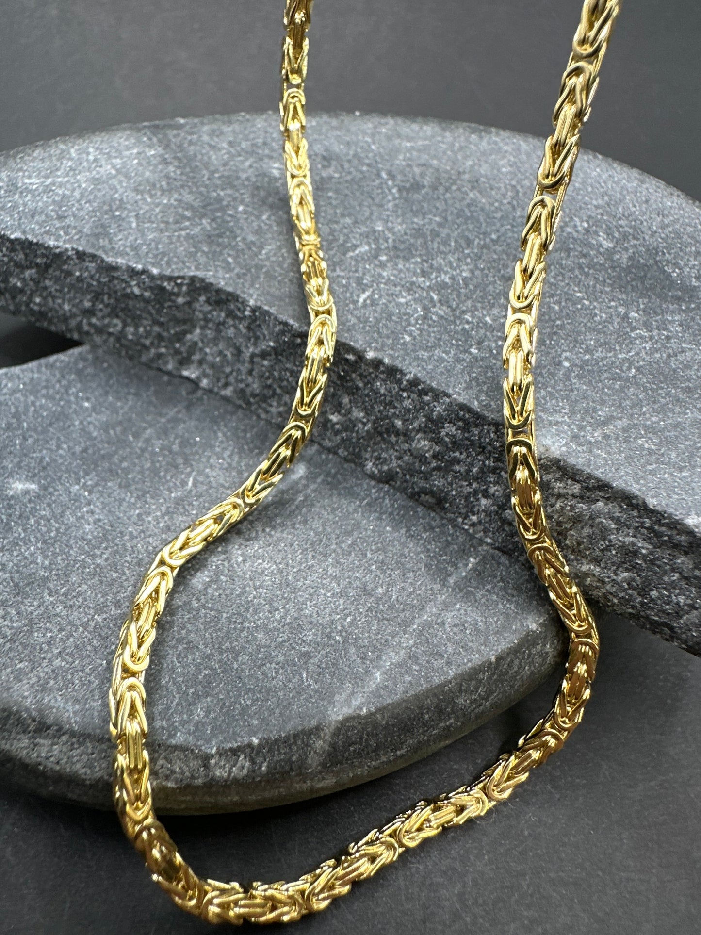 14K Gouden Massieve Koningsketting – 2,2 mm – 70 cm