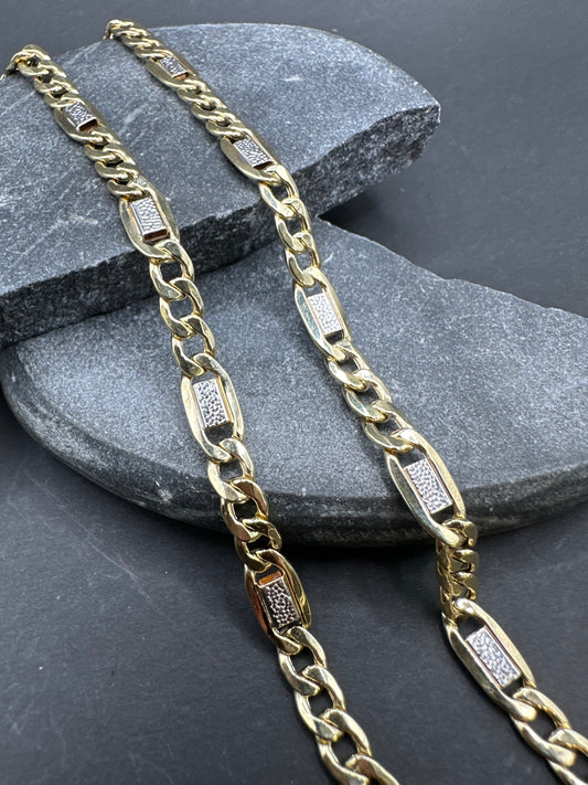 14K Gouden Bicolor Ketting – 60 cm | 6,2 mm