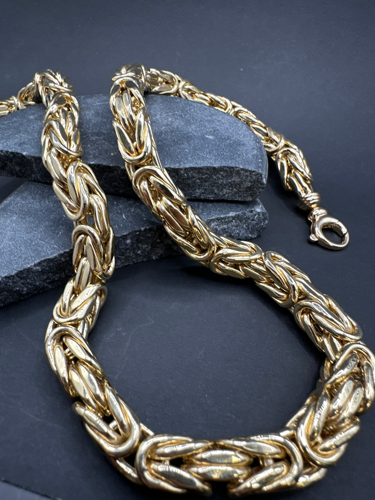 14K Gouden BOMBASTIC Koningsketting – 10 mm – 70 cm
