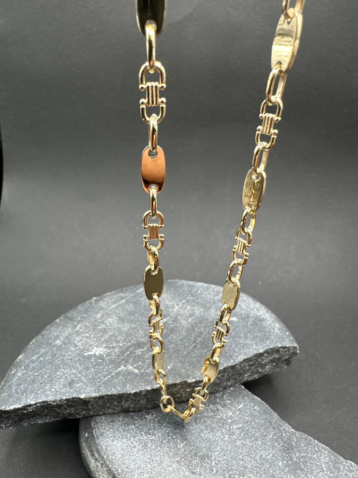 14K Gouden Platte Massieve Ketting – 60 cm | 4,5 mm