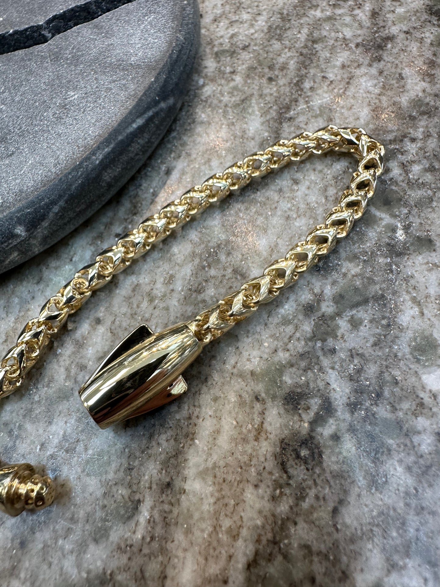 14K Gouden Unieke Armband met Luxe Slot – 20 cm | 6,2 mm