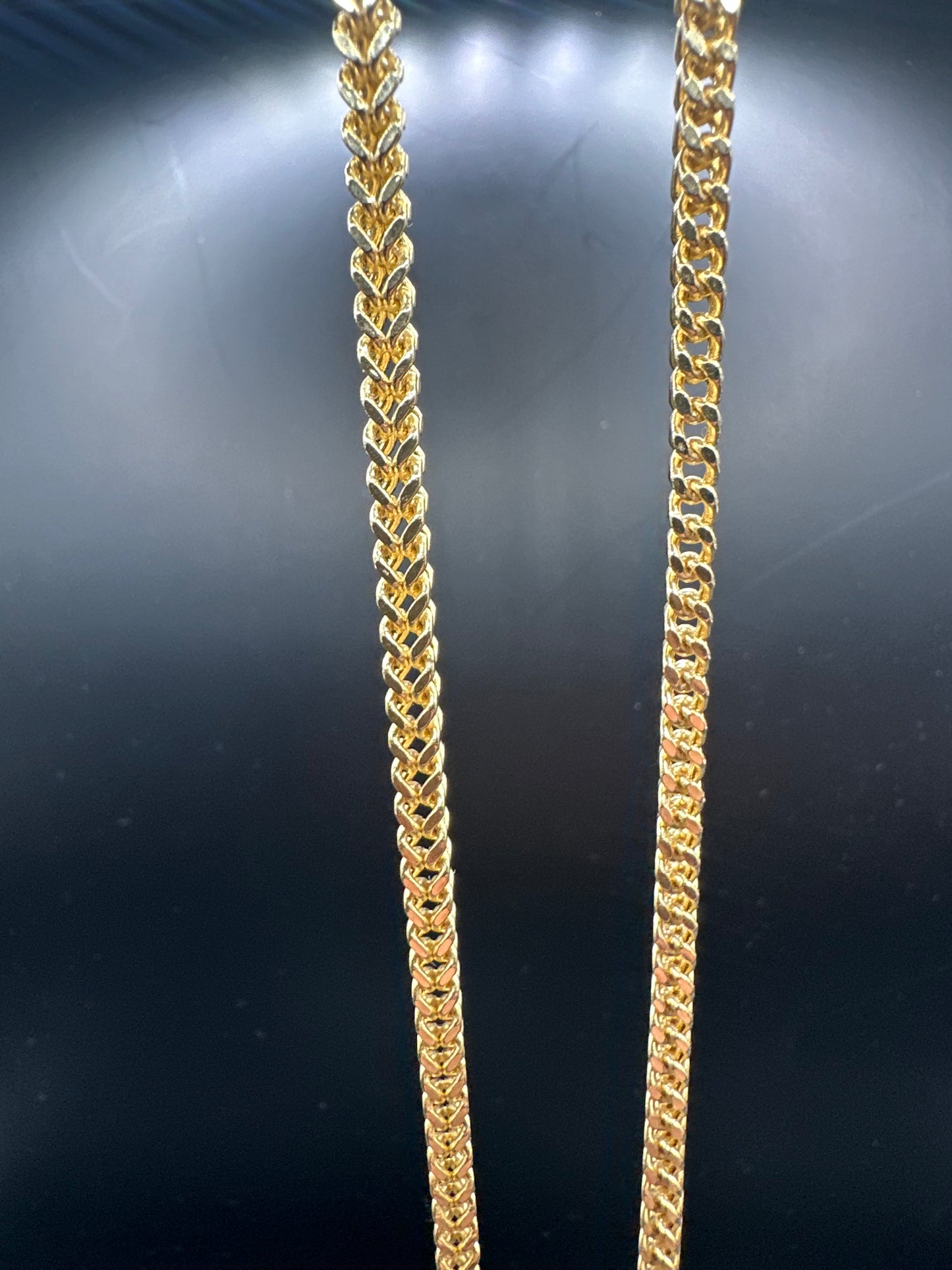 14K Gouden Franco Ketting – 3,3 mm – 70 cm