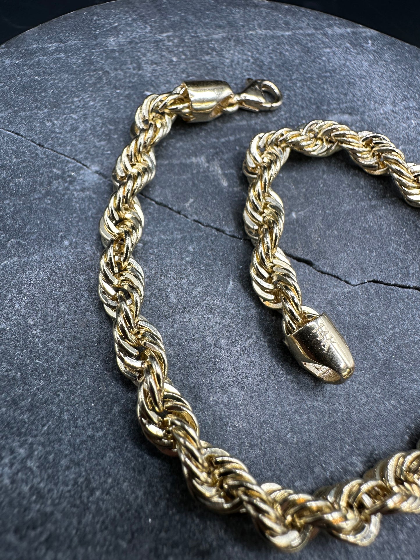 14K Gouden Rope Armband – 20 cm