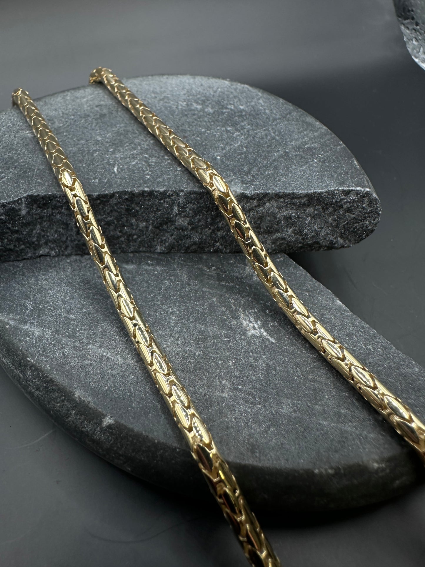 14K Gouden Popcorn Ketting – Massief Made in Italy – 64 cm