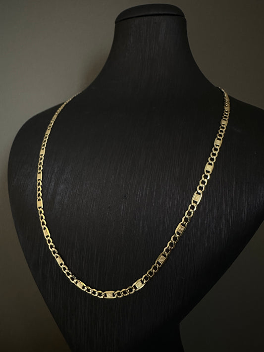 14k Gouden Platte Ketting
